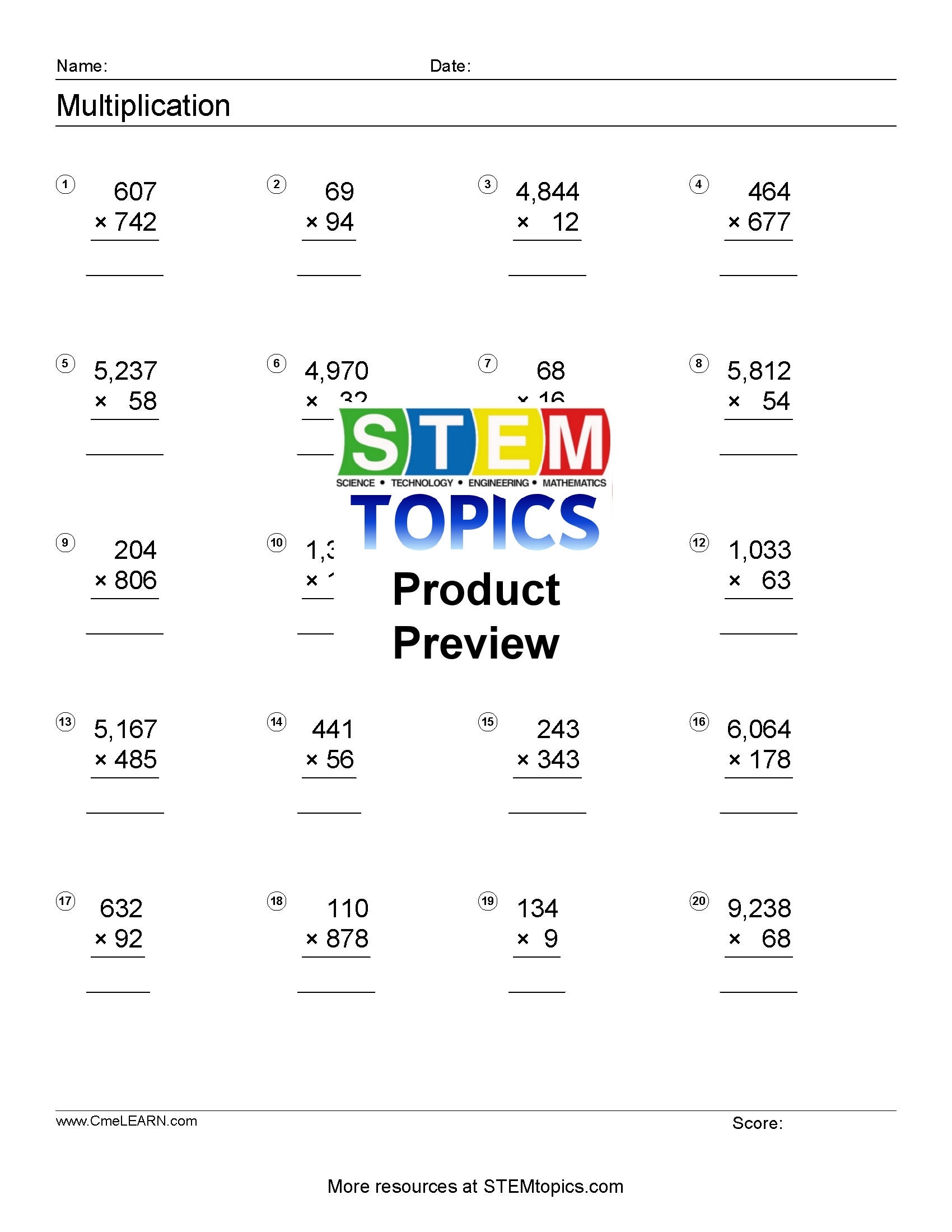 6th Grade Algebra Worksheets