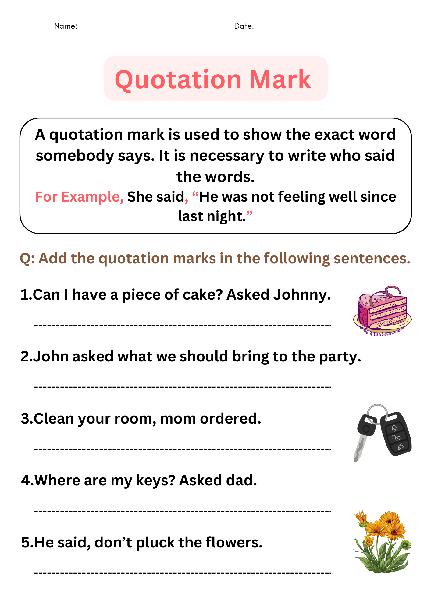 Grammer Quotation Marks Worksheets With Answers For Grade 1 2 3 Worksheets Library Grammer Quotation Marks Worksheets With Answers For Grade 1 2 3 Worksheets Library