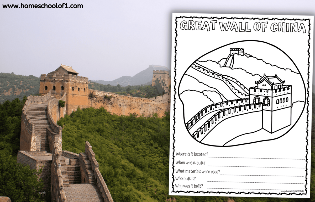 Great Wall Of China Worksheet Fun Facts For Kids Great Wall Of China Worksheet Fun Facts For Kids