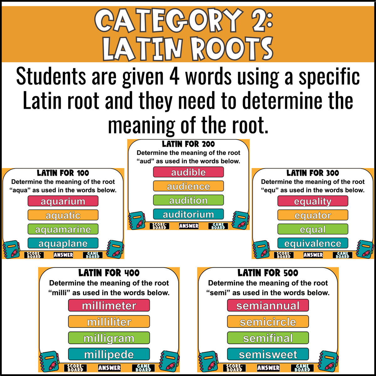 Greek And Latin Roots Game Show Test Prep Reading Review Game Fun In 5th Grade MORE Greek And Latin Roots Game Show Test Prep Reading Review Game Fun In 5th Grade MORE