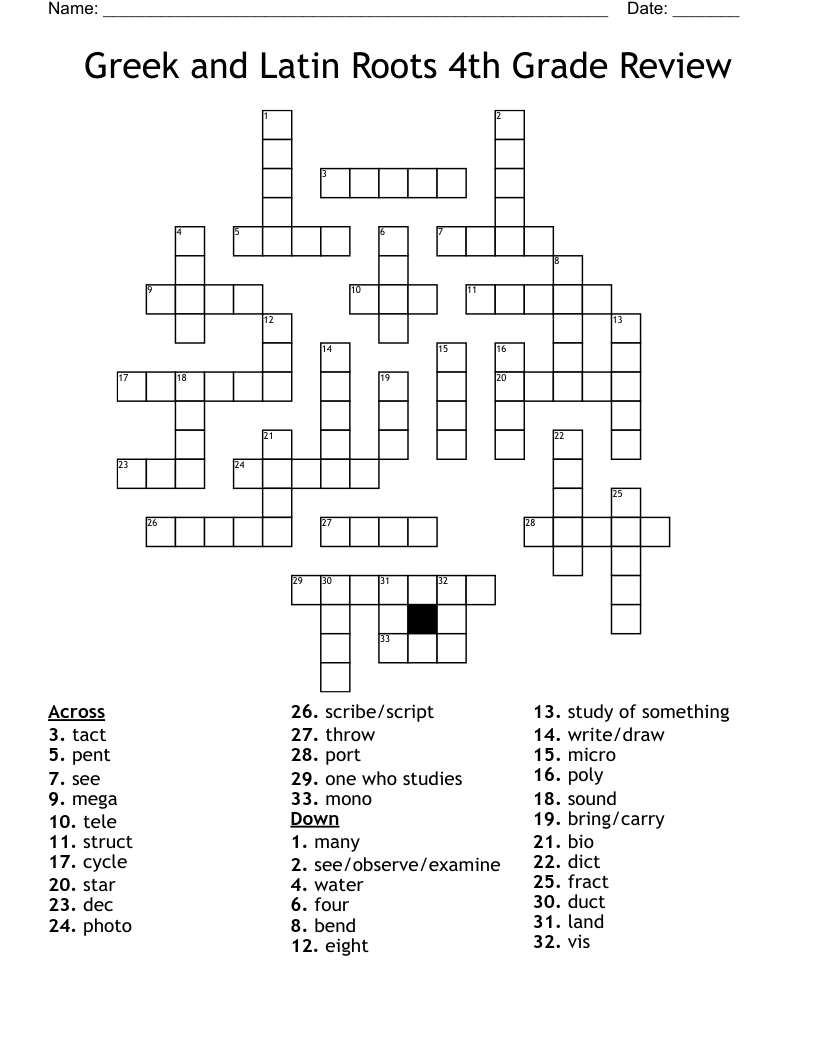 Greek And Latin Roots Worksheet WordMint Greek And Latin Roots Worksheet WordMint
