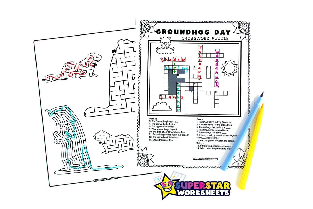 Groundhog Day Worksheets Free Printables Superstar Worksheets