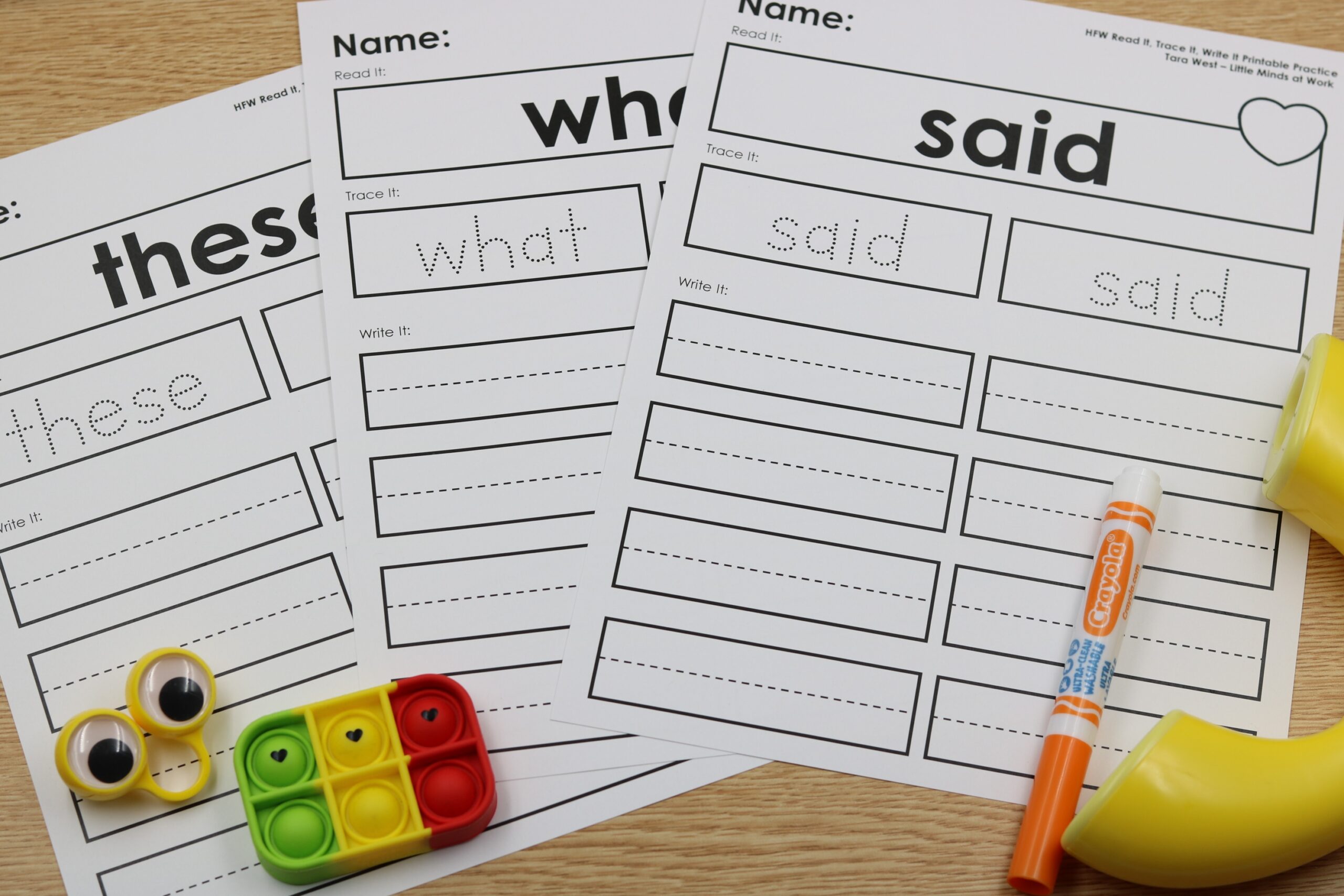 High Frequency Words Read Trace Write Freebie Science Of Reading Aligned Practice For Heart And Irregular Words Little Minds At Work High Frequency Words Read Trace Write Freebie Science Of Reading Aligned Practice For Heart And Irregular Words Little Minds At Work