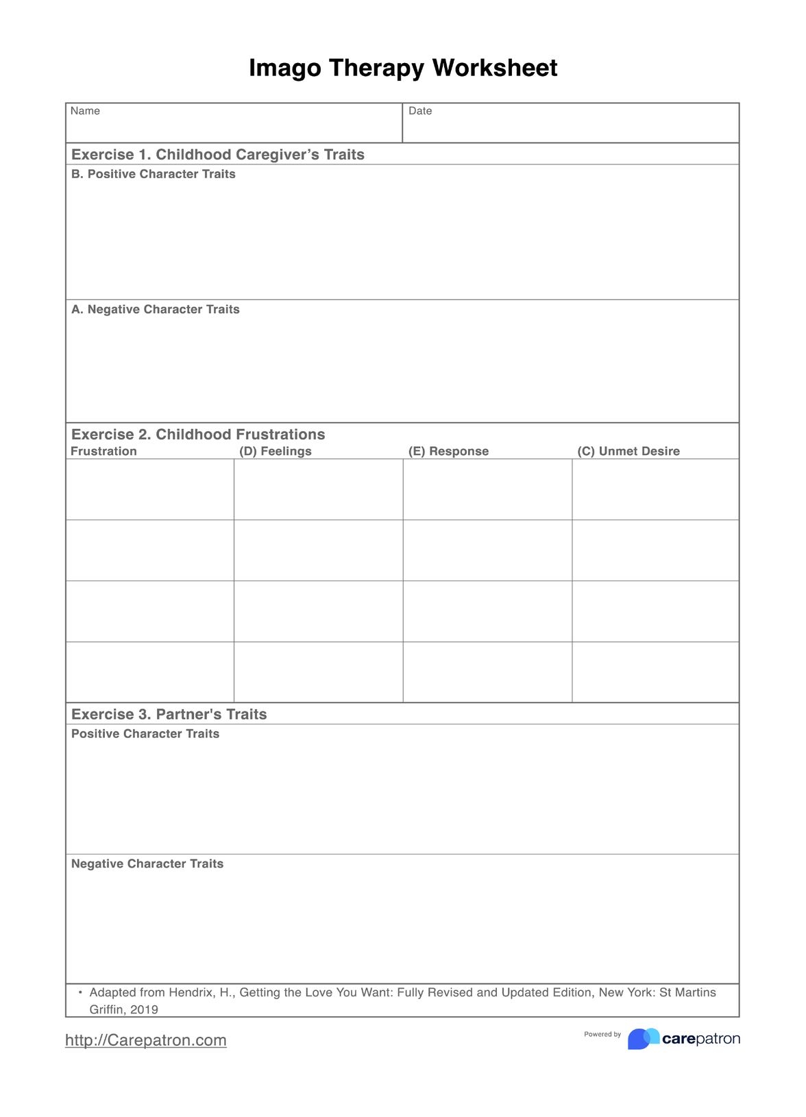 Imago Therapy Worksheets Imago Therapy Worksheets