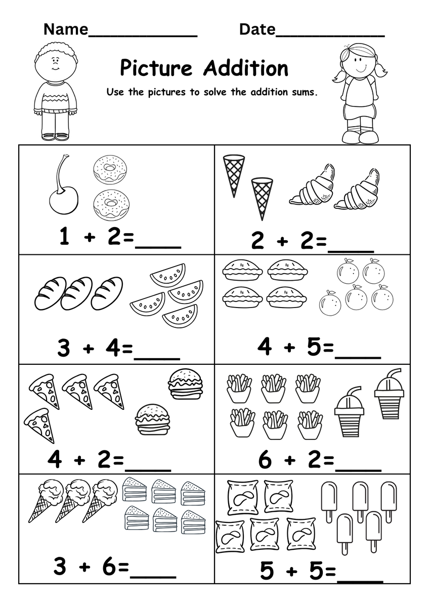 Addition Worksheets Free Printable Easy Math Problems Free Printables Lettering SVG Files Tools Apps