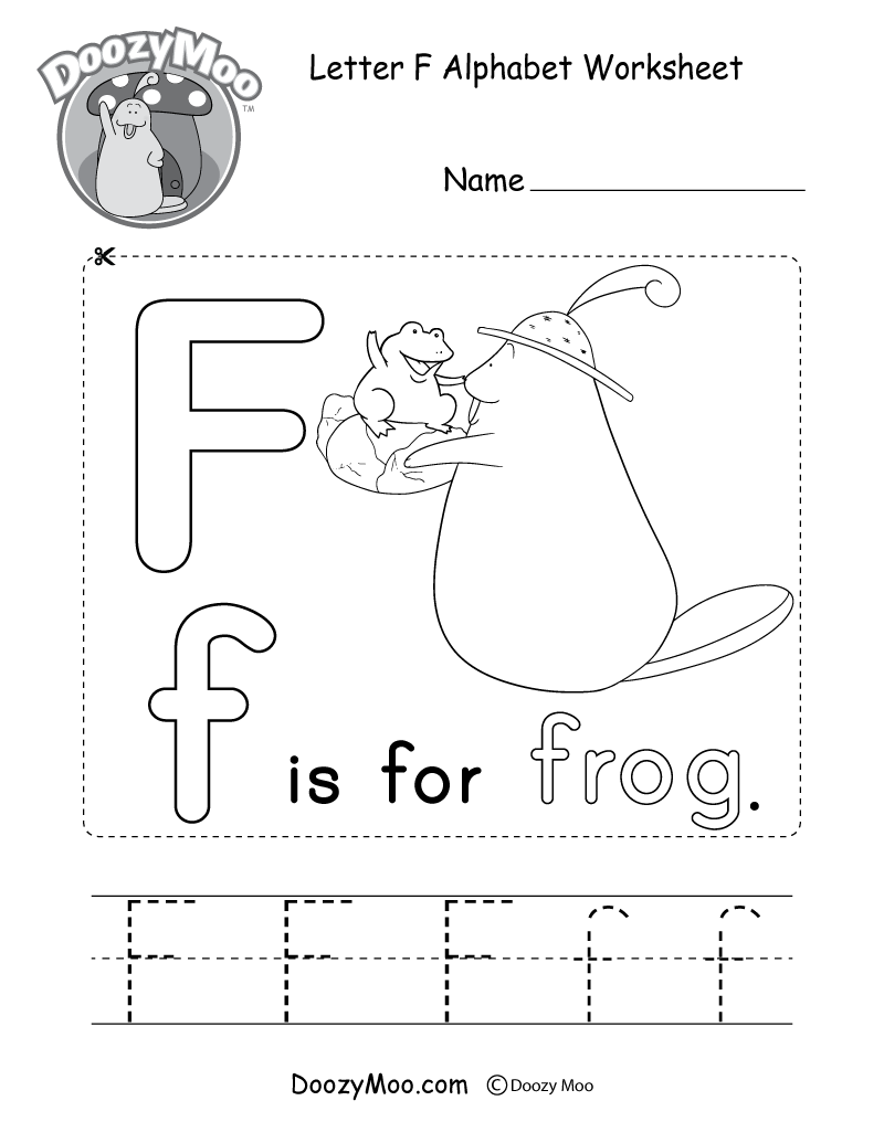 Letter F Alphabet Activity Worksheet Doozy Moo Letter F Alphabet Activity Worksheet Doozy Moo