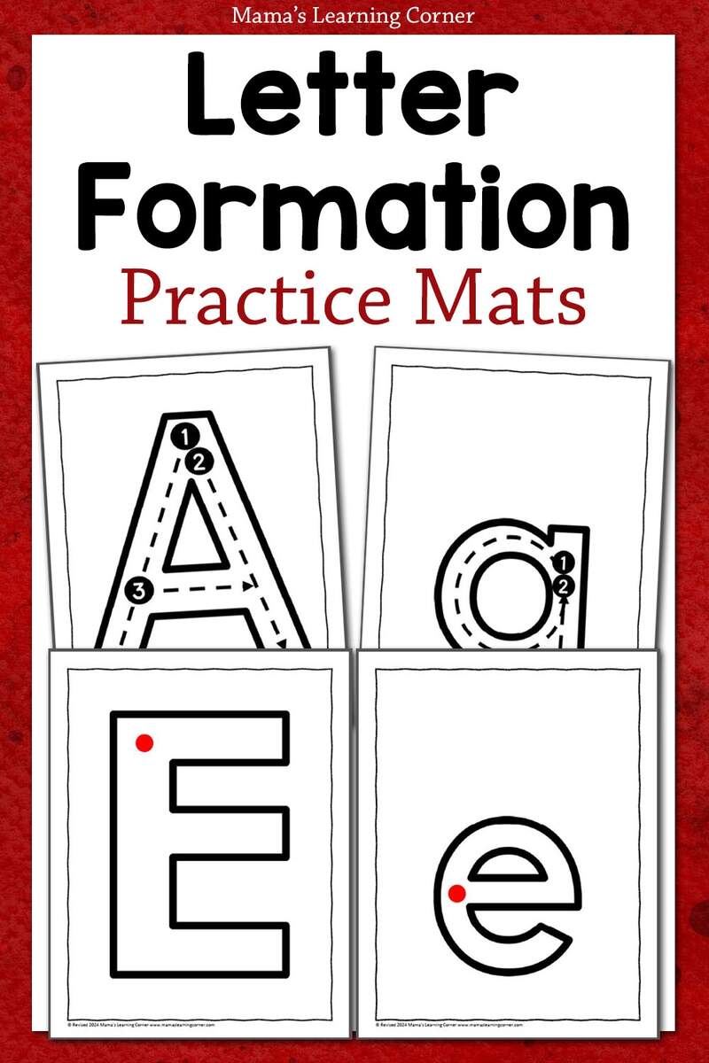 Letter Formation Cards For Preschool And Kindergarten Mamas Learning Corner