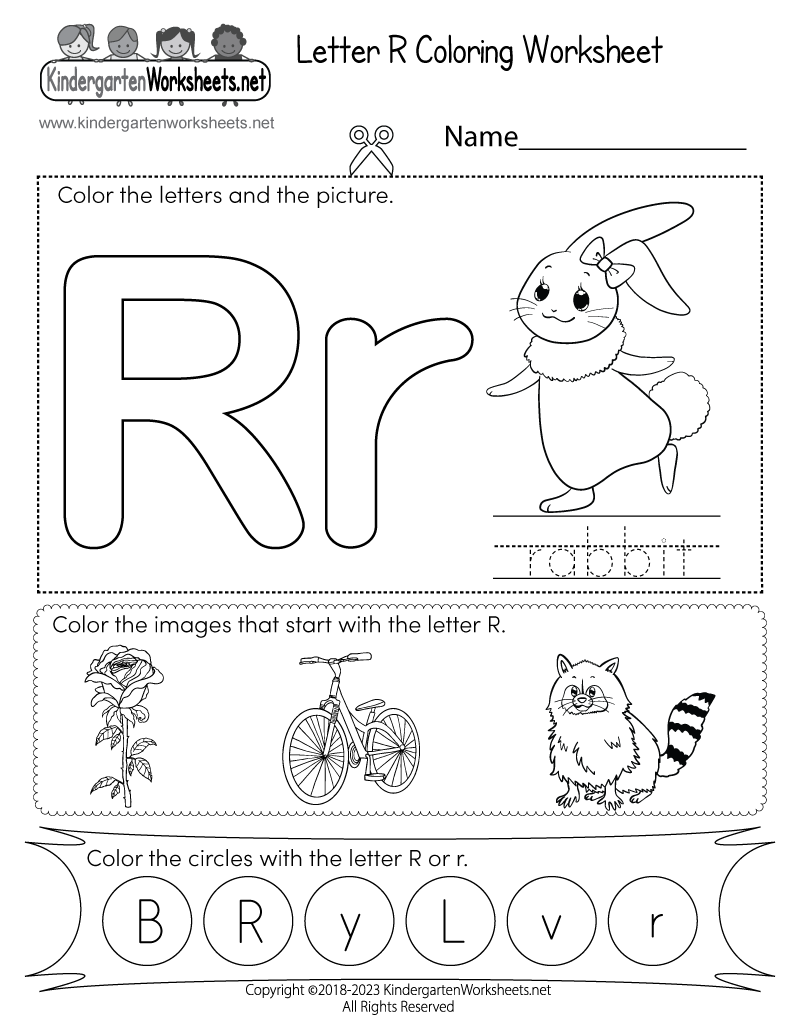 Letter R Coloring Worksheet Free Printable Digital PDF Letter R Preschool Printables Preschool Mom