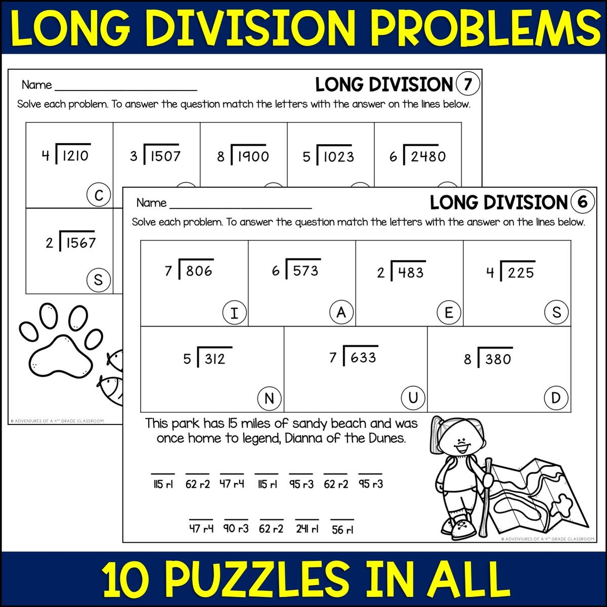 Long Division Review Puzzles Worksheets Library Long Division Review Puzzles Worksheets Library