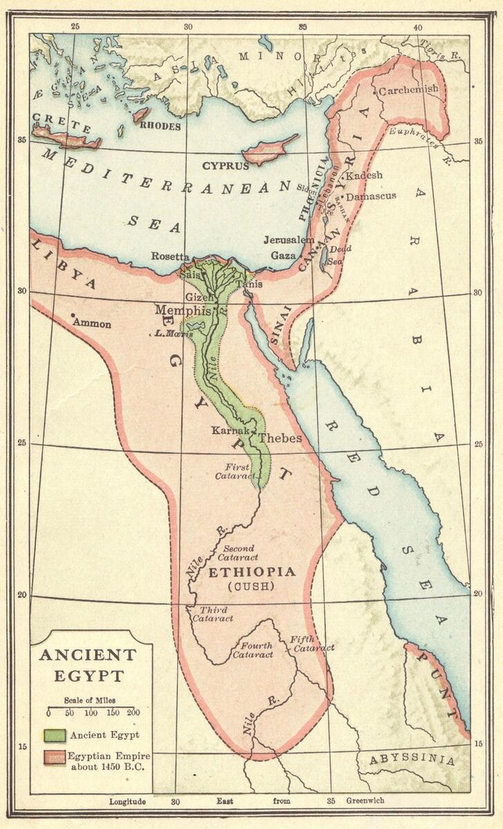 Map Of Ancient Egypt Student Handouts