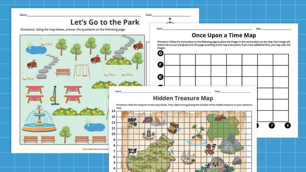 Map Skills Worksheets Free Printable Bundle 12 Worksheets Map Reading Skills Free PDF At Worksheeto