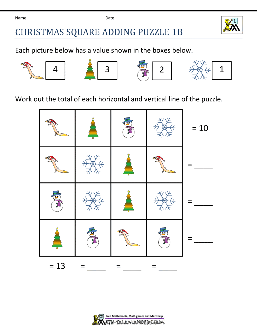 Math Christmas Worksheets First Grade Math Christmas Worksheets First Grade