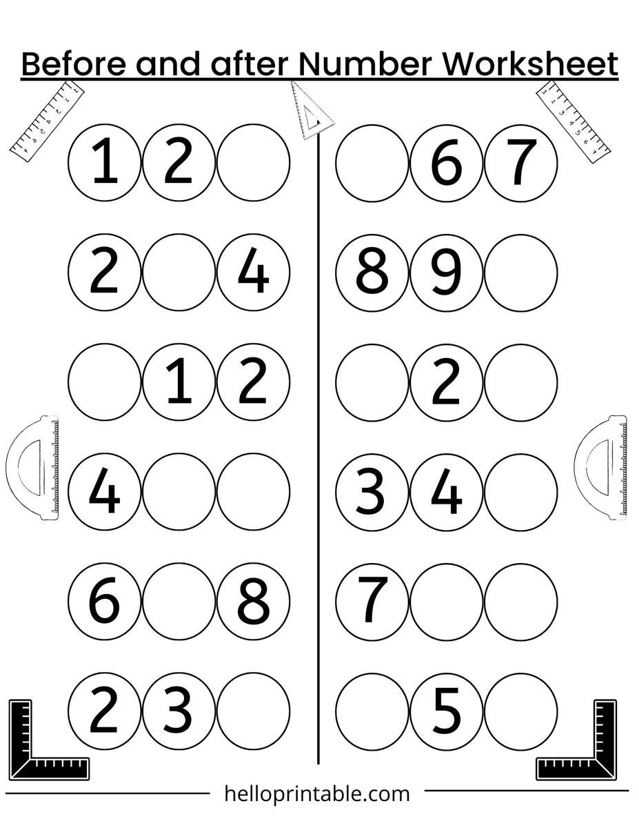 Preschool Math Worksheets Free Learning Printable