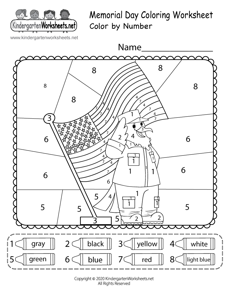 Memorial Day Color By Number Worksheet Free Printable Digital PDF Memorial Day Color By Number Worksheet Free Printable Digital PDF