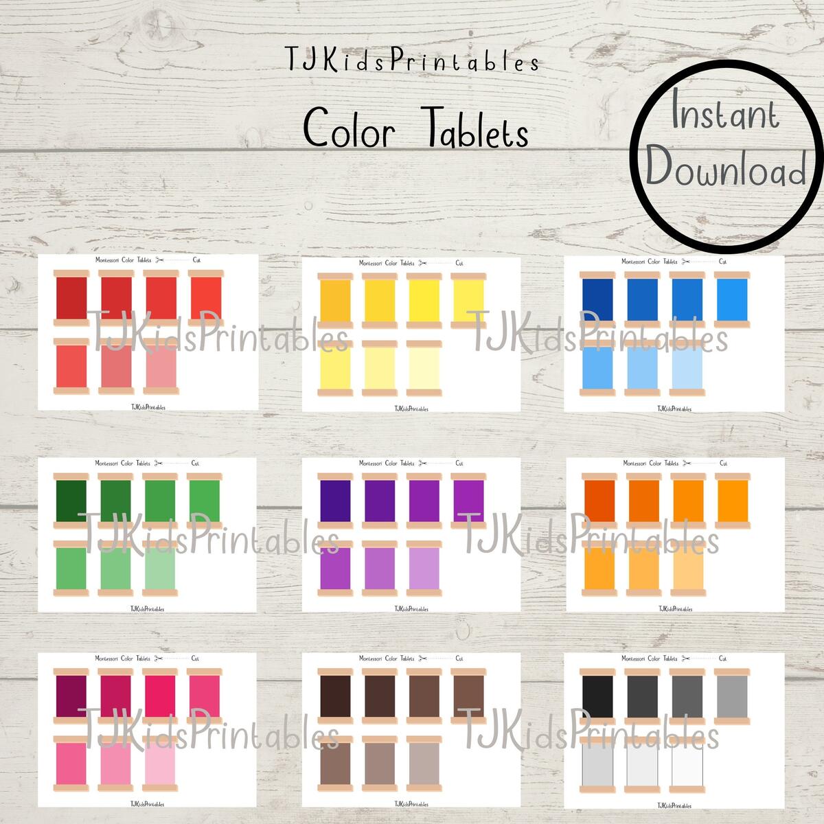 Montessori Color Tablets Printable Color Grading Color Box 3 Homeschool Resource Preschool Activity INSTANT DOWNLOAD Etsy Montessori Color Tablets Printable Color Grading Color Box 3 Homeschool Resource Preschool Activity INSTANT DOWNLOAD Etsy