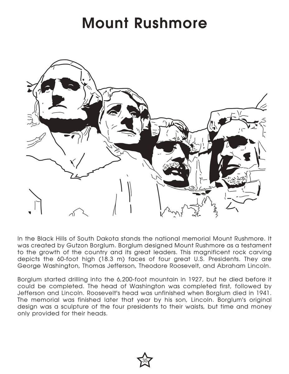 Mount Rushmore Activity Book Free Printable Worksheets Mount Rushmore Activity Book Free Printable Worksheets