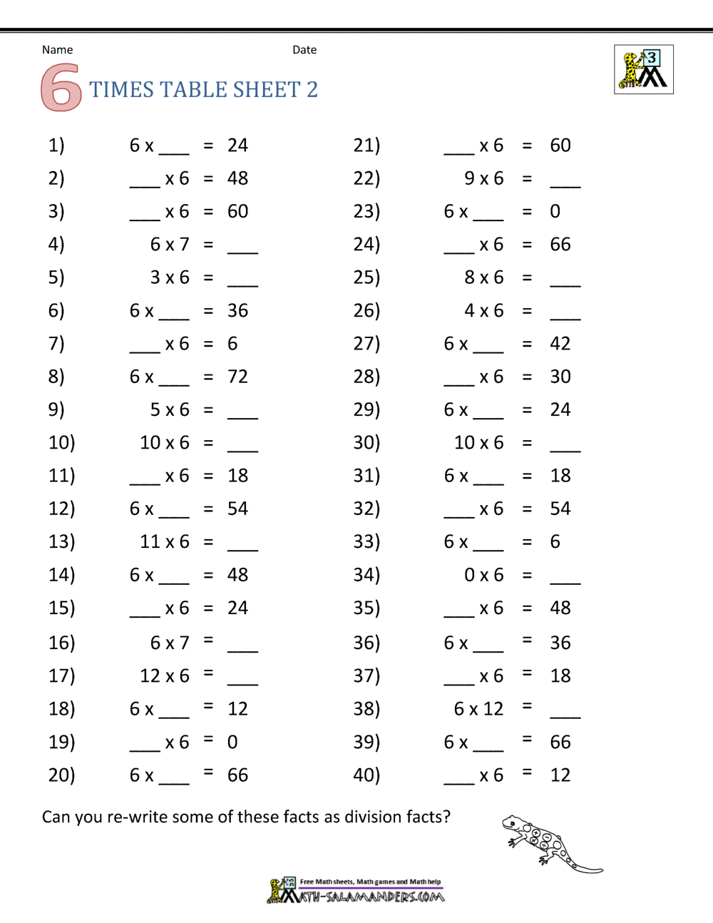 Multiplication Drill Sheets 3rd Grade Master Multiplication With Fun Free Printable Times Table Worksheets