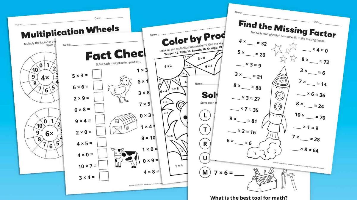 Multiplication Worksheets Get A Free Bundle Of 11 Practice Pages Master Multiplication With Fun Free Printable Times Table Worksheets