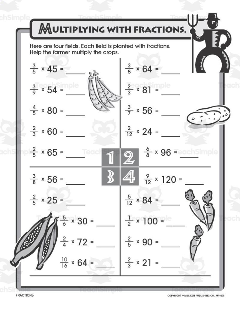Multiply And Divide Rational Numbers 1 CCSS 7 NS A 2c Supplemental Worksheets For The Common Core By Teach Simple