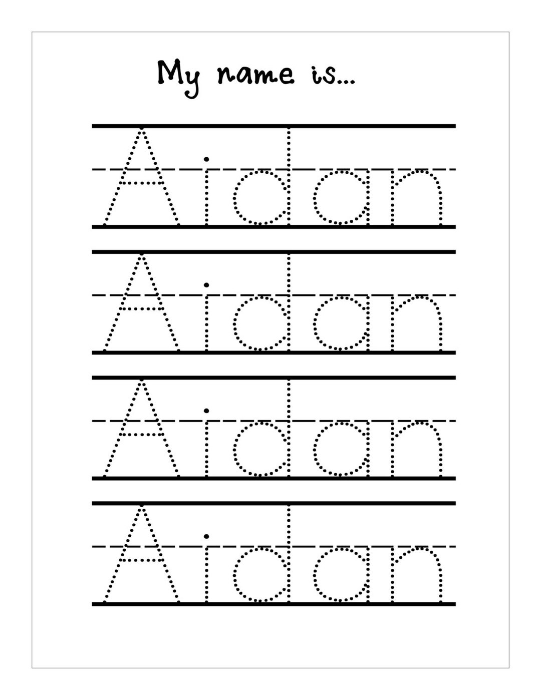Name Trace Worksheet DIGITAL FILE Printable For Pre Schoolers Kindergarteners Etsy Israel Name Trace Worksheet DIGITAL FILE Printable For Pre Schoolers Kindergarteners Etsy Israel