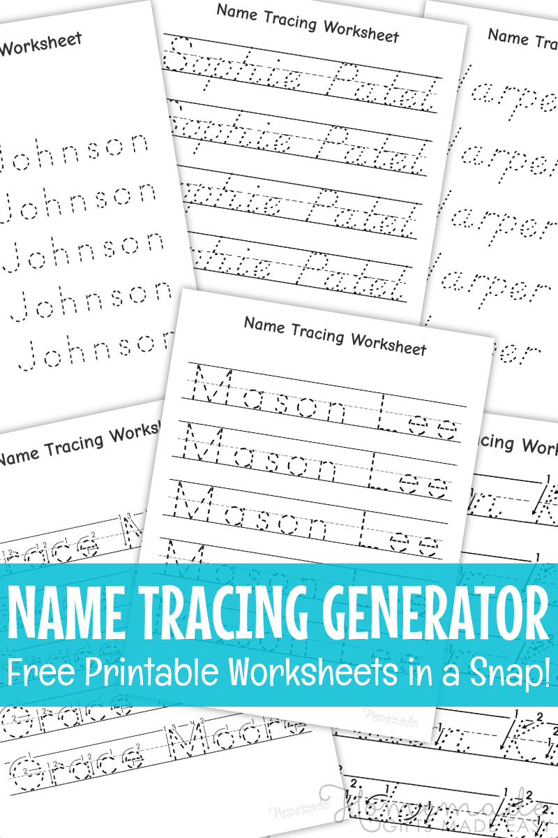 Name Tracing Generator Make Free Name Tracing Worksheets Name Trace Worksheet DIGITAL FILE Printable For Pre Schoolers Kindergarteners Etsy Israel