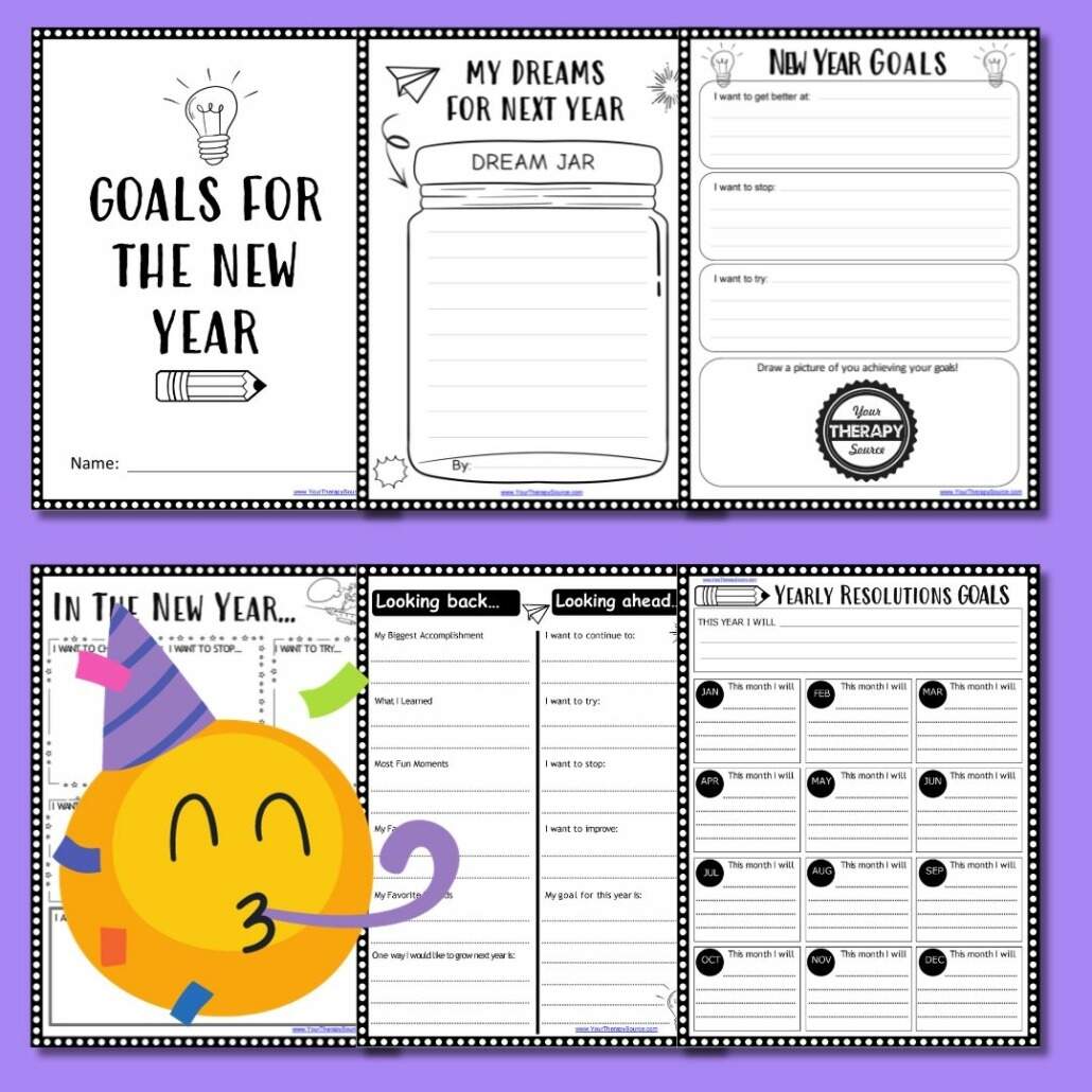 New Year S Resolution Worksheet Free Printable PDF Your Therapy Source New Year S Resolution Free Worksheet Literacy Learn