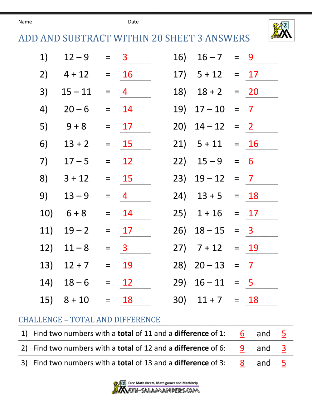 Our Add And Subtract Within 20 Worksheets Worksheets Library Our Add And Subtract Within 20 Worksheets Worksheets Library