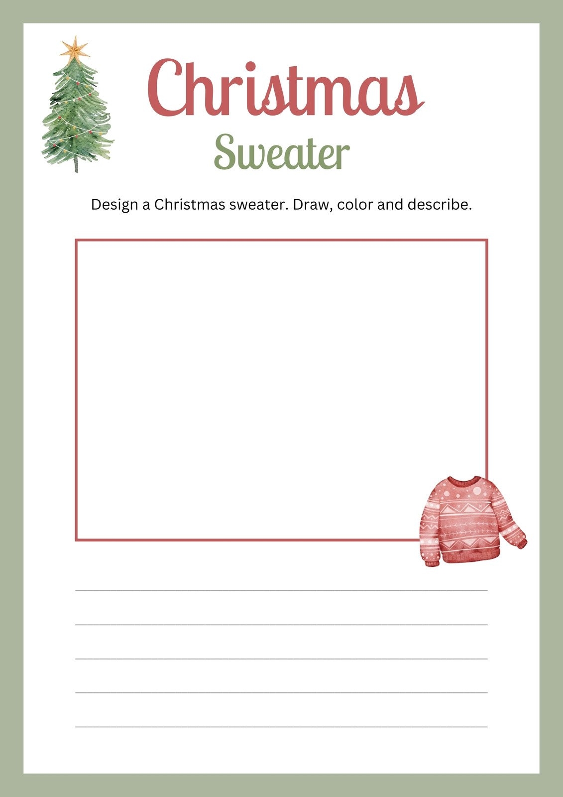 Page 4 Free Editable Christmas Worksheet Templates Canva