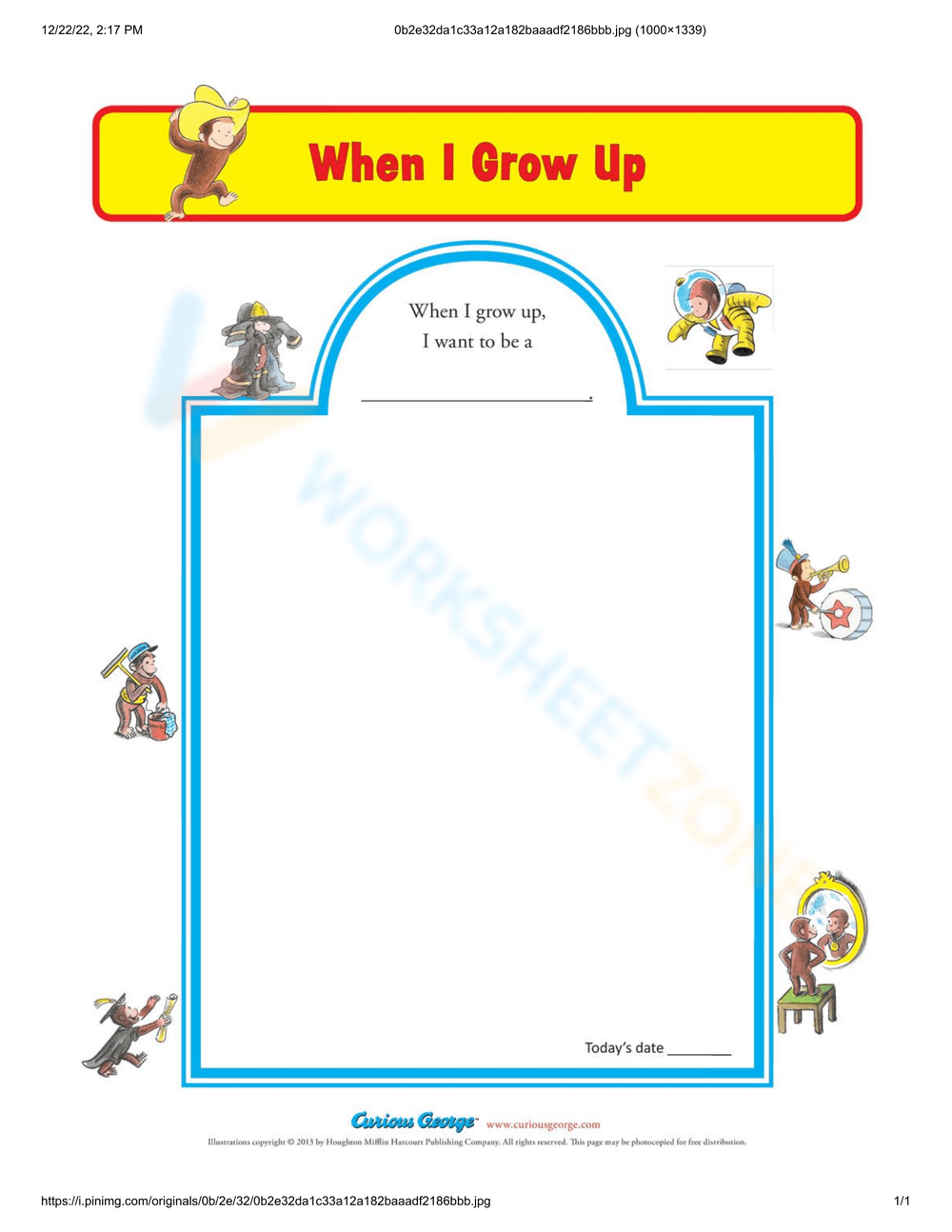 Printable 1st Grade When I Grow Up Worksheets Printable 1st Grade When I Grow Up Worksheets