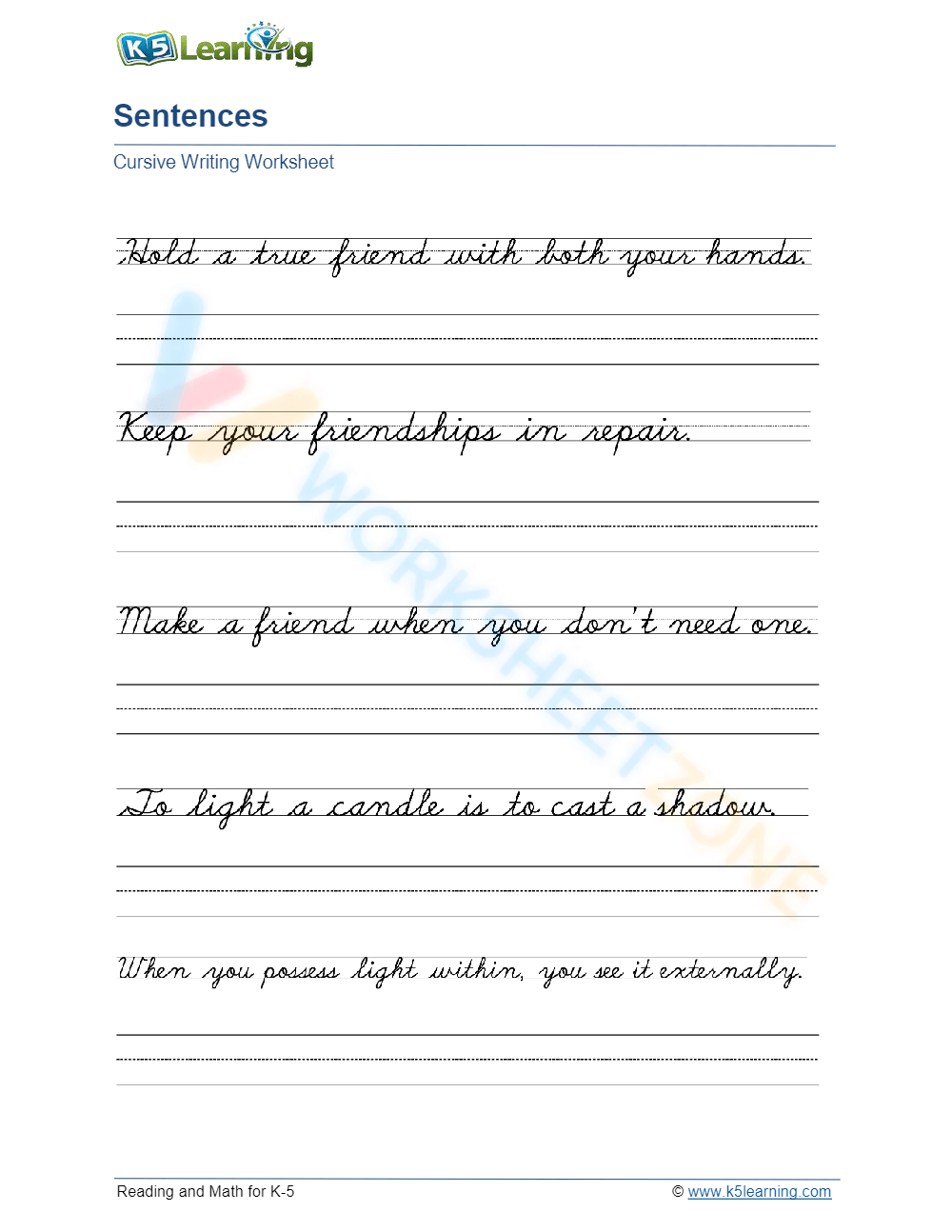 Printable 6th Grade Handwriting Worksheets Download Practice Cursive Writing Worksheet Worksheets Worksheets
