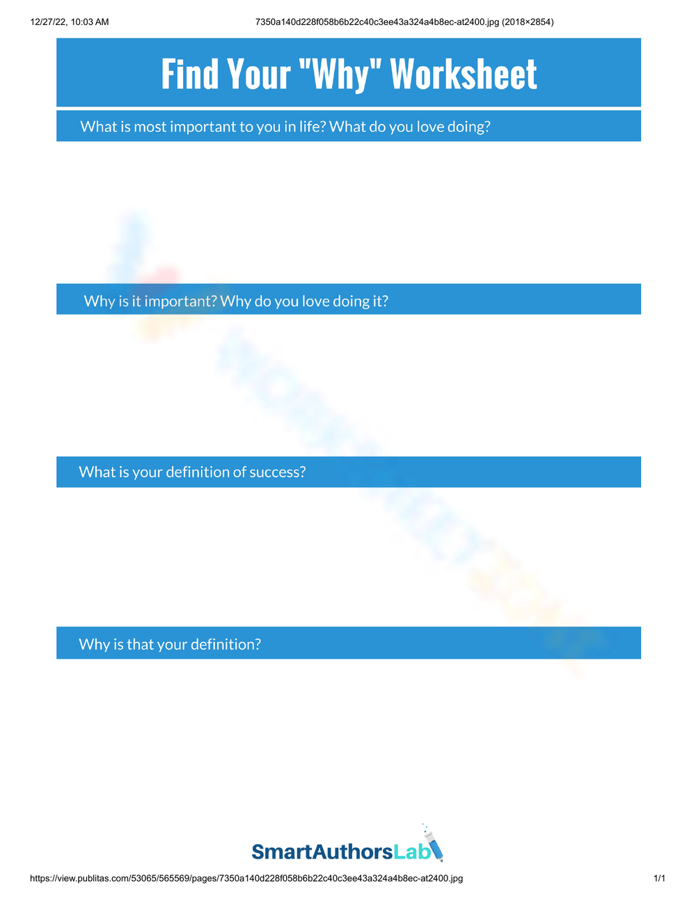 Find Your Why Printable Journal Self Growth Planner Digital Download Etsy