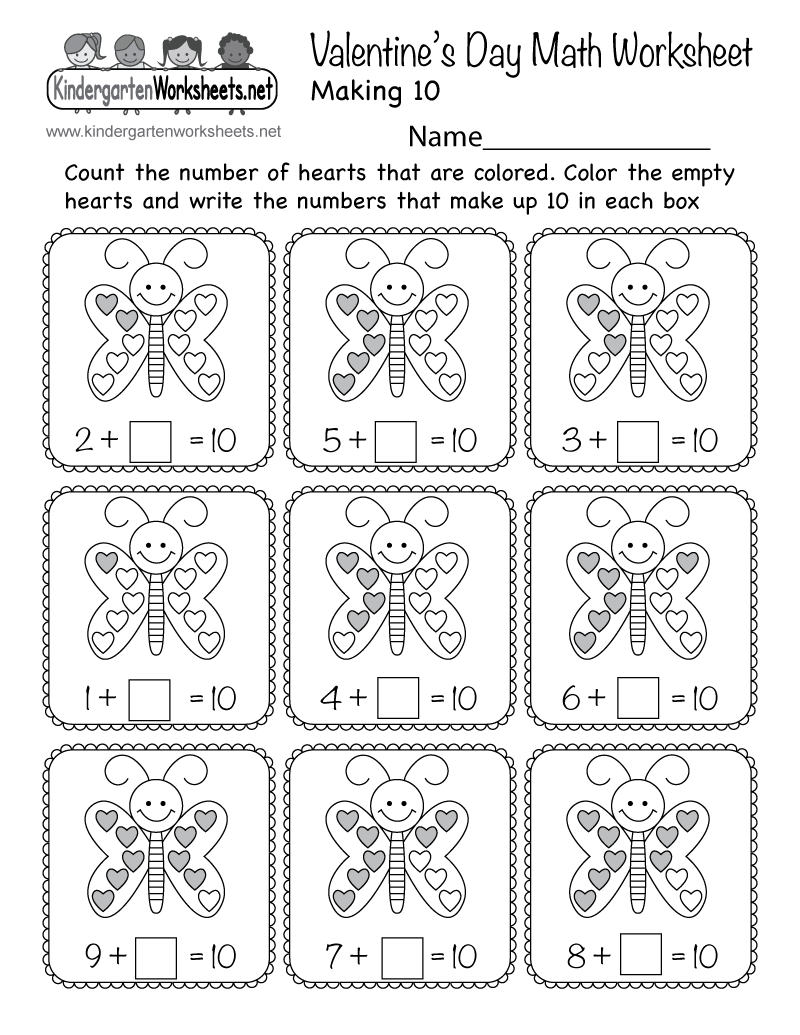 Printable Activities For Valentine S Day Valentine Worksheets For Kindergarten 1st Grade 30 Page Packet Mamas Learning Corner