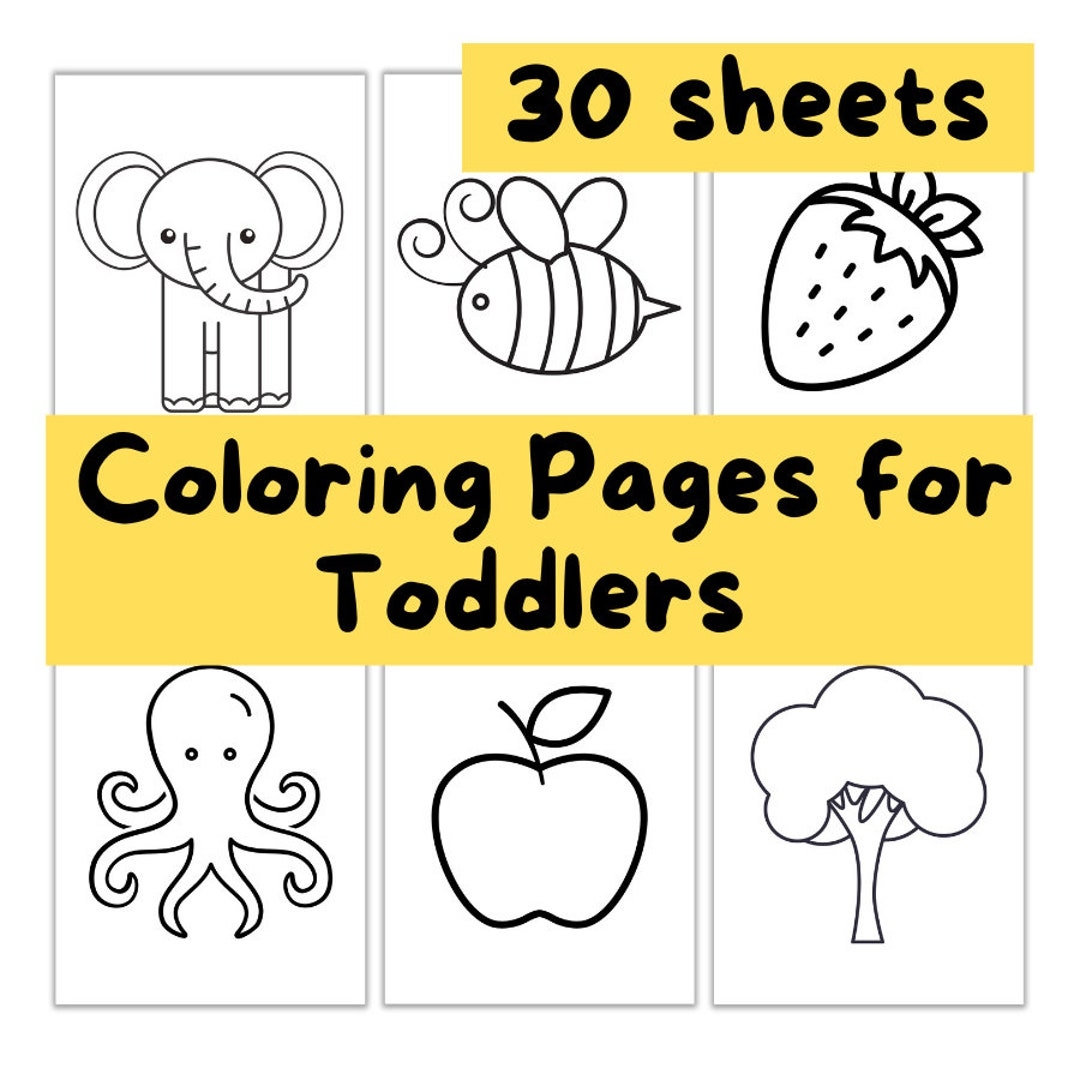 Printable Coloring Pages For Kids Toddlers Preschoolers 30 Coloring Pages Perfect For Toddlers Etsy Printable Coloring Pages For Kids Toddlers Preschoolers 30 Coloring Pages Perfect For Toddlers Etsy