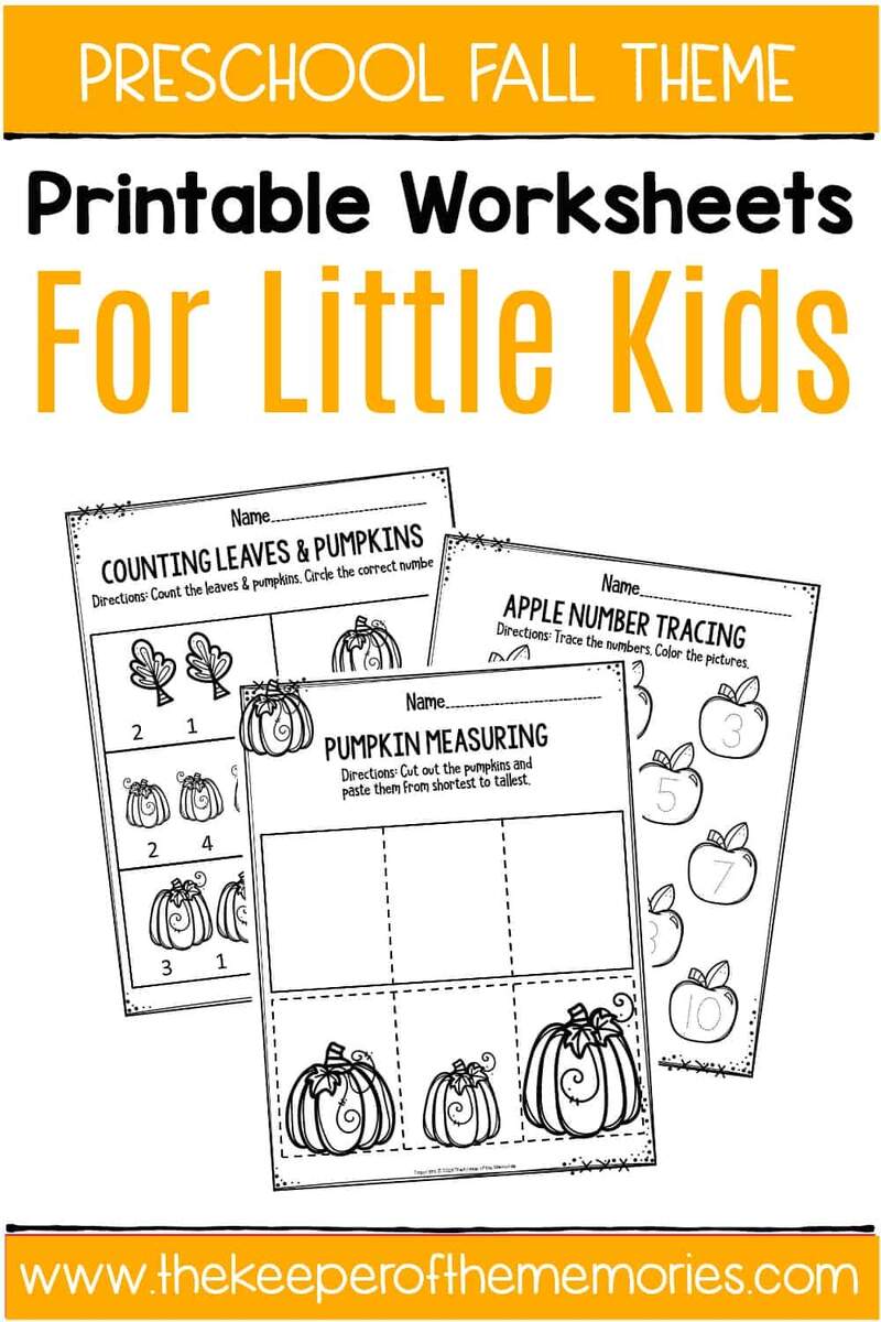 Printable Fall Worksheets For Preschool The Keeper Of The Memories Fall Preschool Activities Bundle Printable No Prep Worksheets Made By Teachers