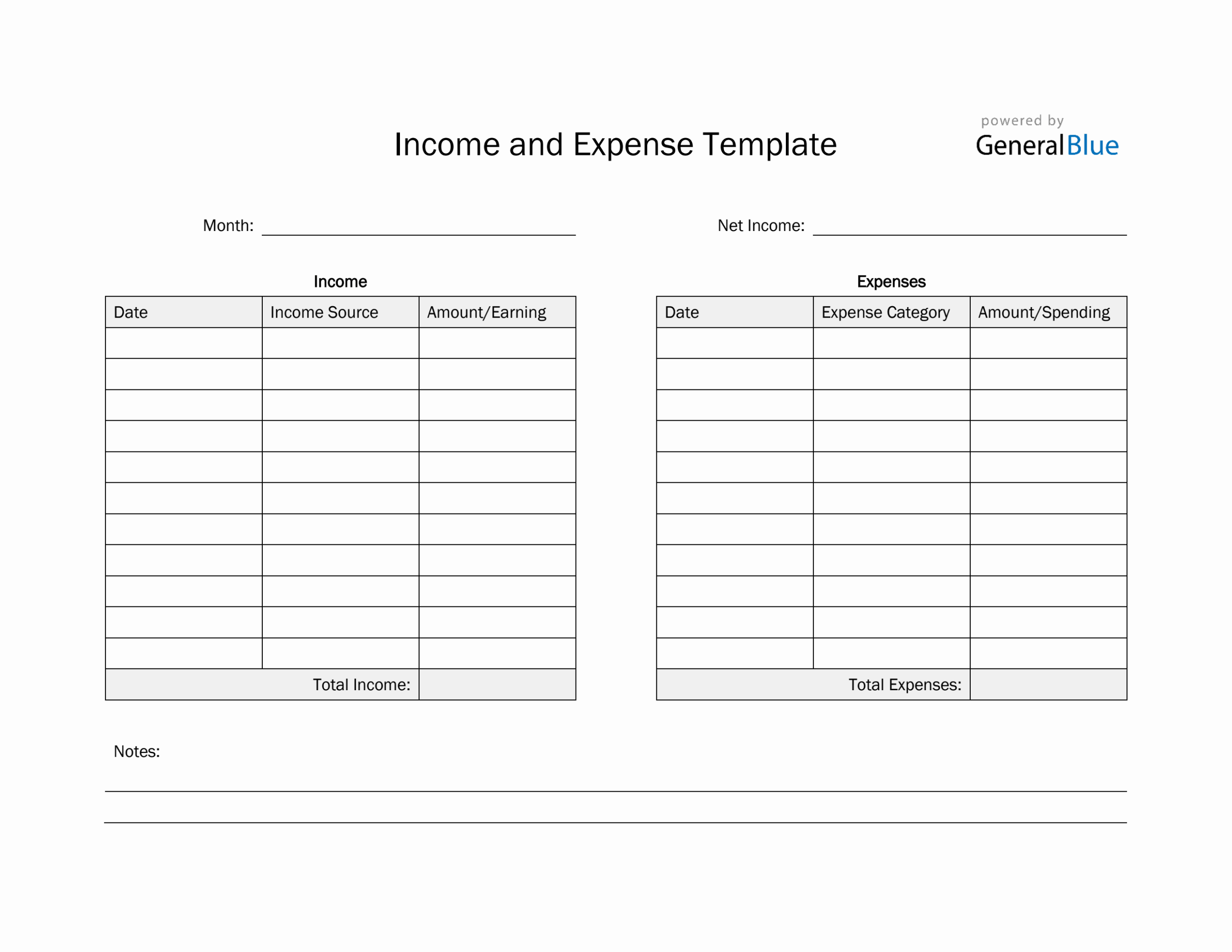 Printable Income And Expense Template In PDF Worksheets Library Simple Income And Expense Tracker PDF Worksheets Library