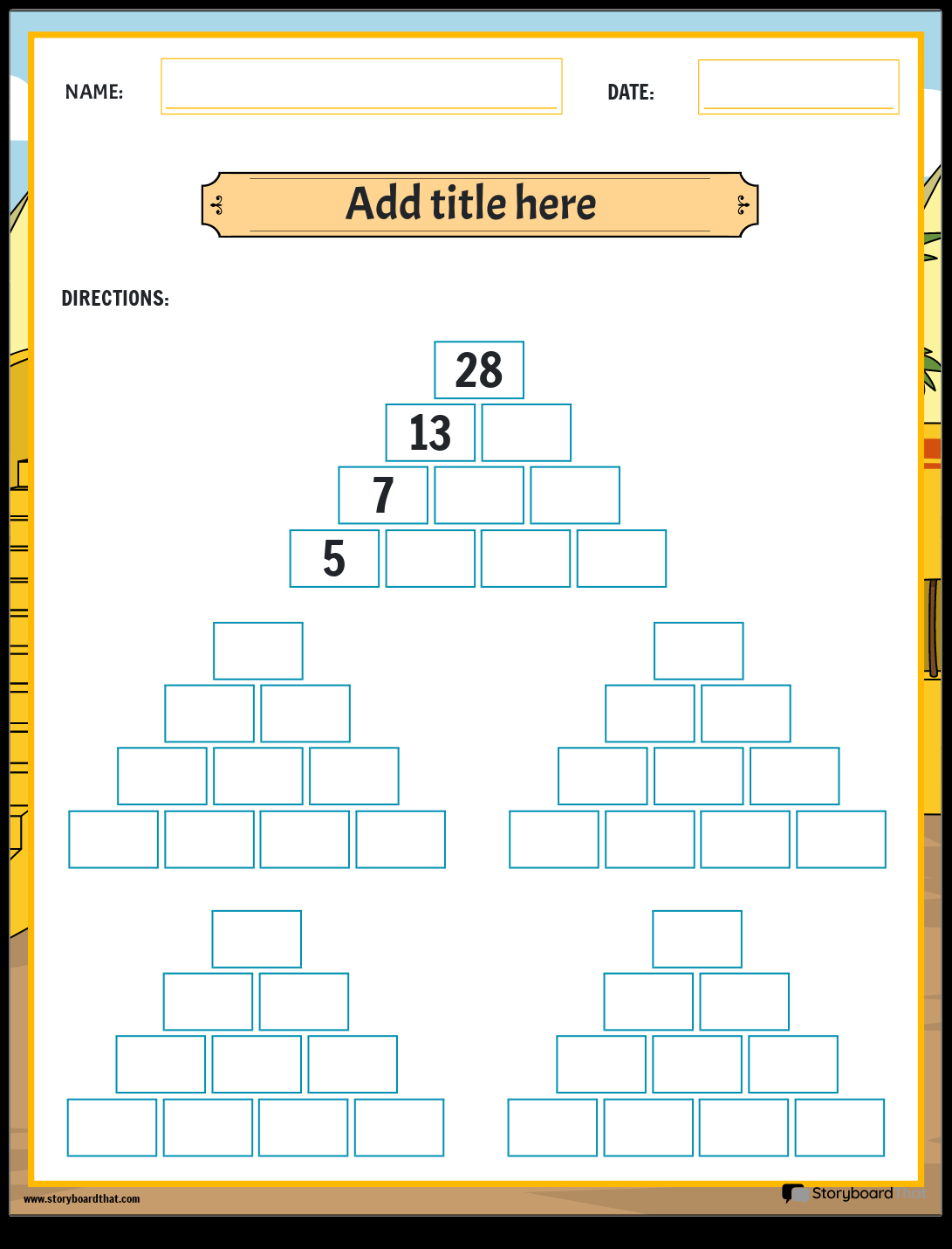 Printable Math Games Worksheets By Storyboard That In 2025 Printable Math Games Worksheets By Storyboard That In 2025