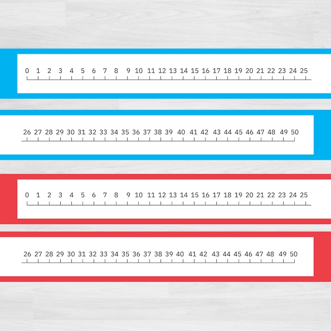 Printable Number Line 0 50 Teacher Classroom Homeschool Resource Digital Download Etsy Printable Number Line 0 50 Teacher Classroom Homeschool Resource Digital Download Etsy