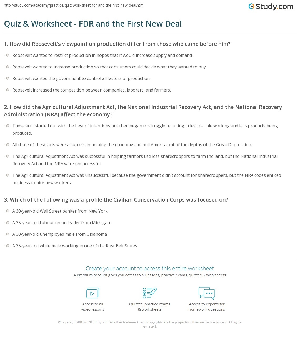 Franklin D Roosevelt Unit Study Printable U S President Worksheet