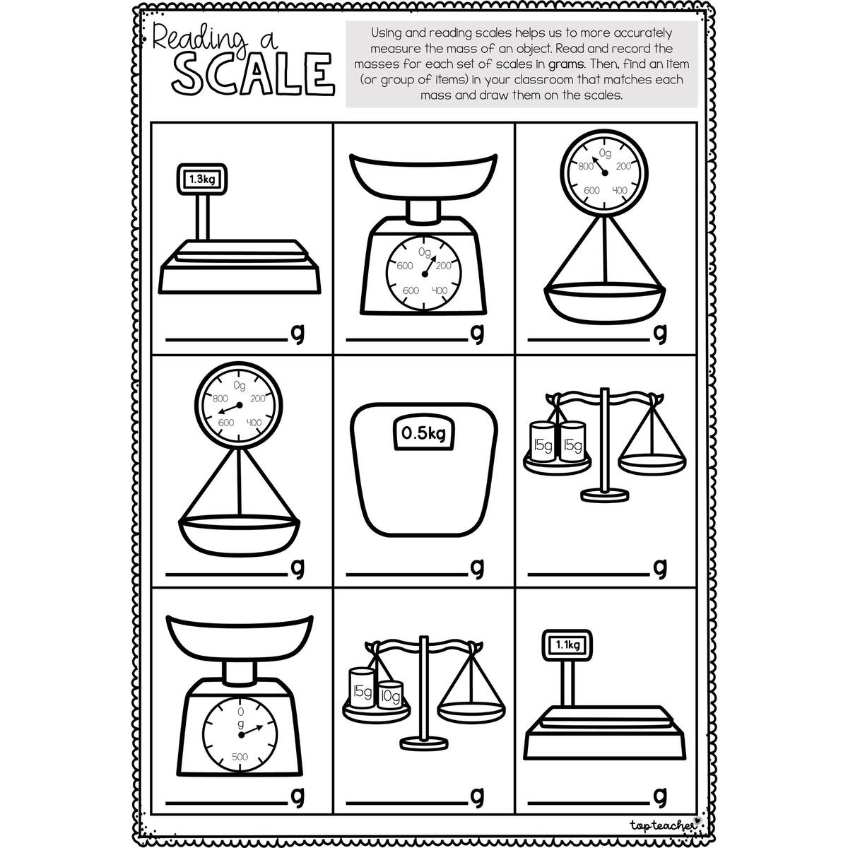 Reading A Scale Worksheet Top Teacher Reading A Scale Worksheet Top Teacher
