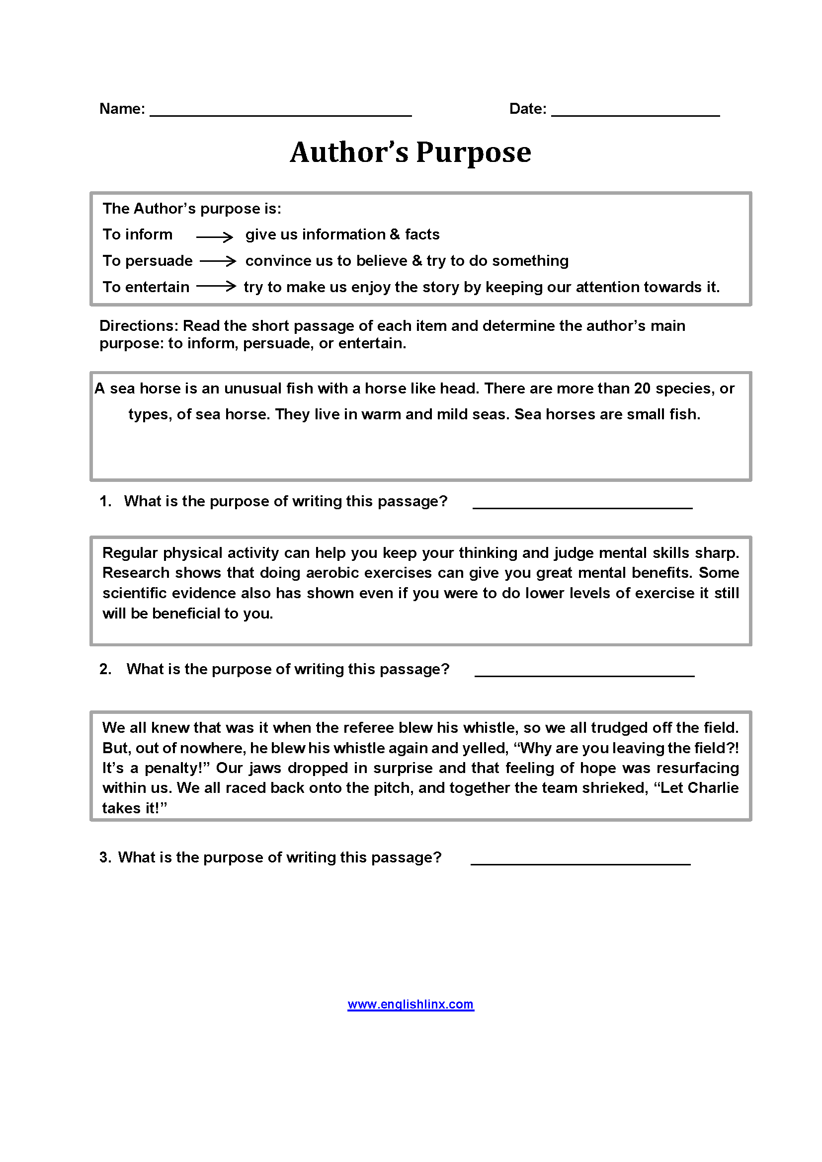 Reading Comprehension Worksheets Free Printable Practice For All Grades
