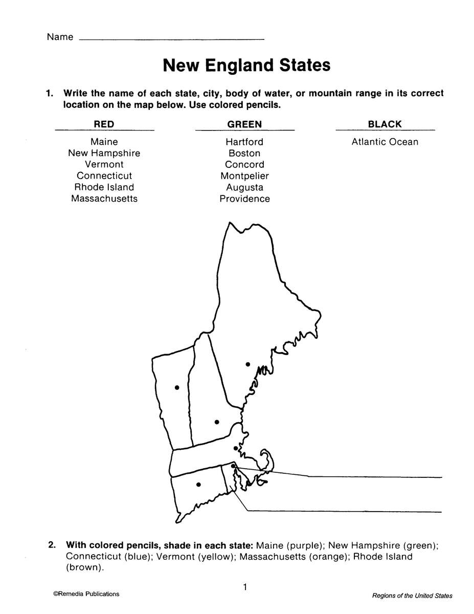 REGIONS OF THE U S Map Geography Made By Teachers
