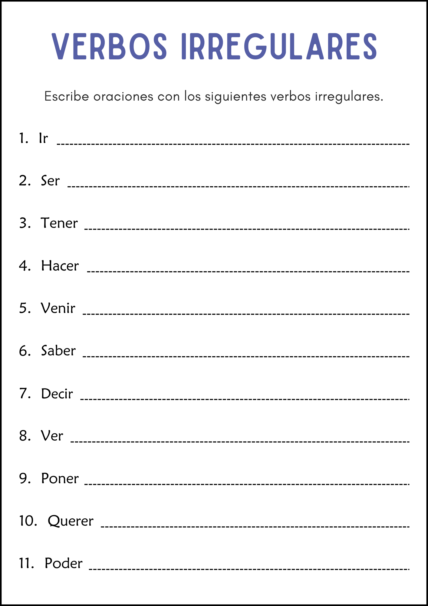 Regular And Irregular Verbs Grammar Worksheets In Spanish Made By Teachers Regular And Irregular Verbs Grammar Worksheets In Spanish Made By Teachers