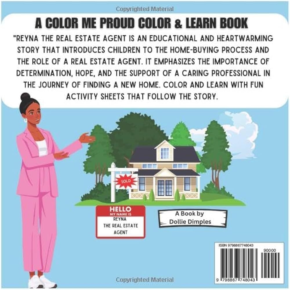 Reyna The Real Estate Agent A Color Me Proud Color Learn Book Color Me Proud Color Learn Activity Story Books Dimples Dollie 9798867748043 Amazon Books Properties Worksheets