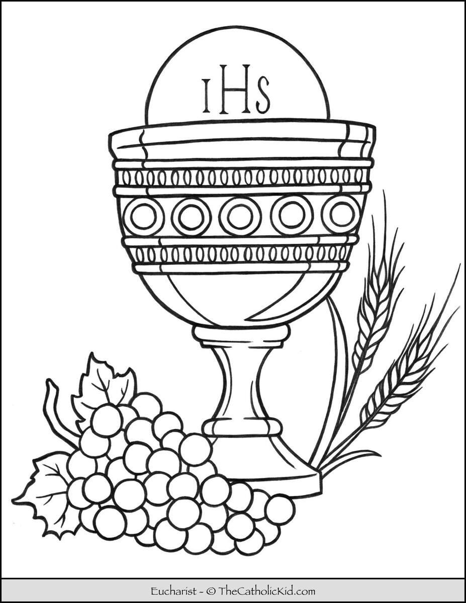 Sacrament Of The Eucharist Coloring Pages Download Pack TheCatholicKid Printable Catholic First Communion Activity Page 1st Communion Worksheet 1st Holy Communion First Holy Communion Instant Download Etsy