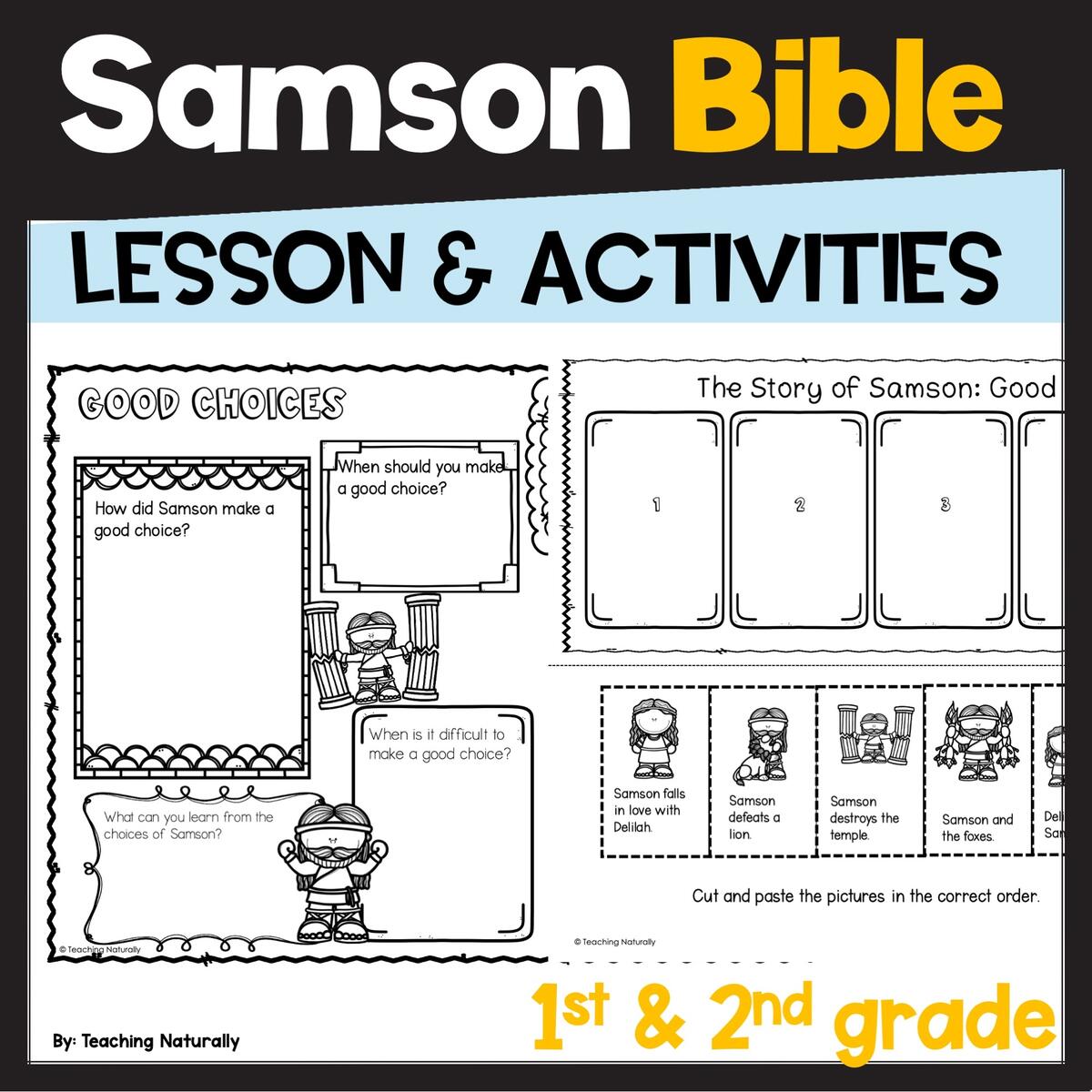 Samson Bible Lesson And Activities Making Good Choices Lesson Primary Grades Made By Teachers Samson Bible Lesson And Activities Making Good Choices Lesson Primary Grades Made By Teachers