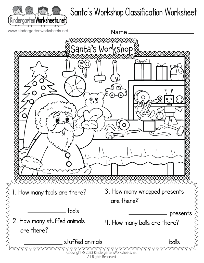 Santa S Workshop Classification Worksheet Free Printable Digital PDF 110 Christmas Activities And Worksheets Ideas Christmas Activities Christmas Kindergarten Christmas Worksheets