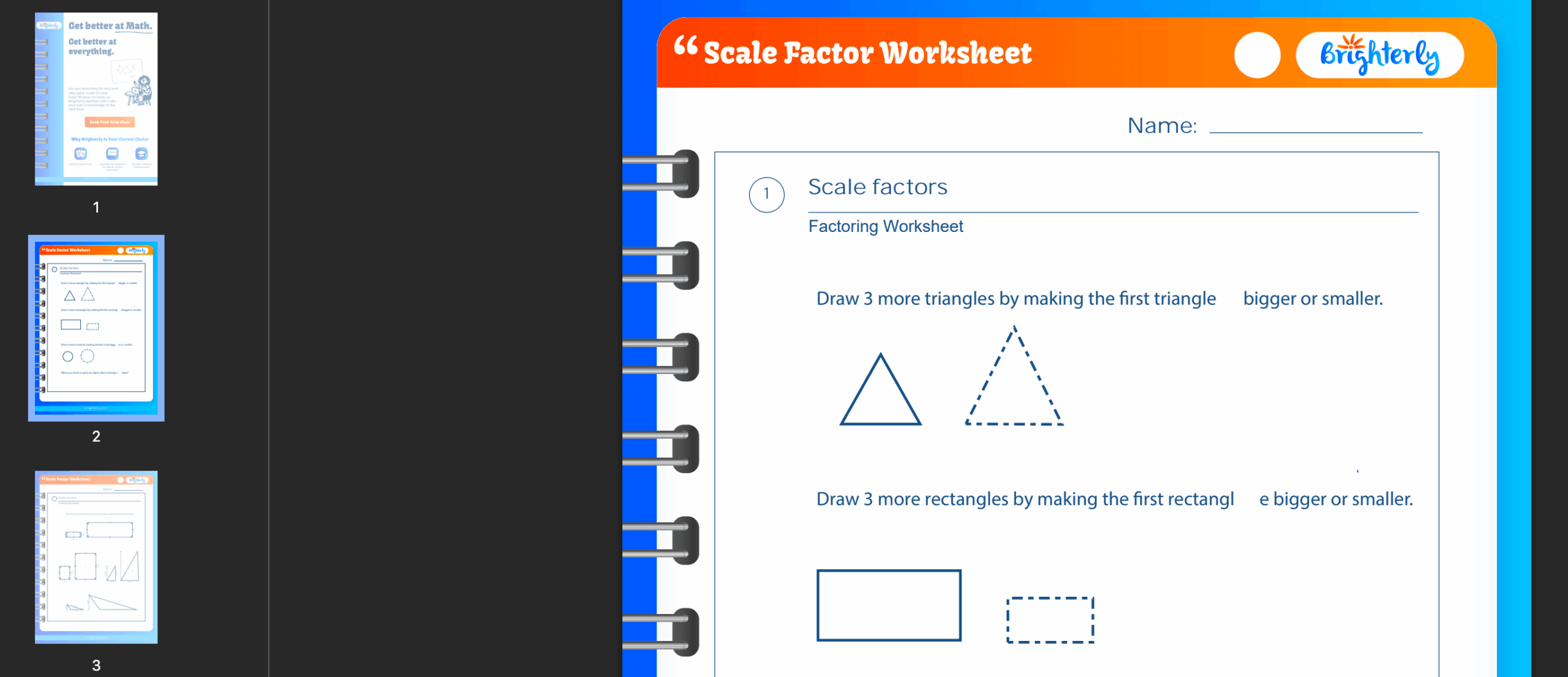 Scale Factor Worksheets Free Printable Scale Factor Worksheets Free Printable