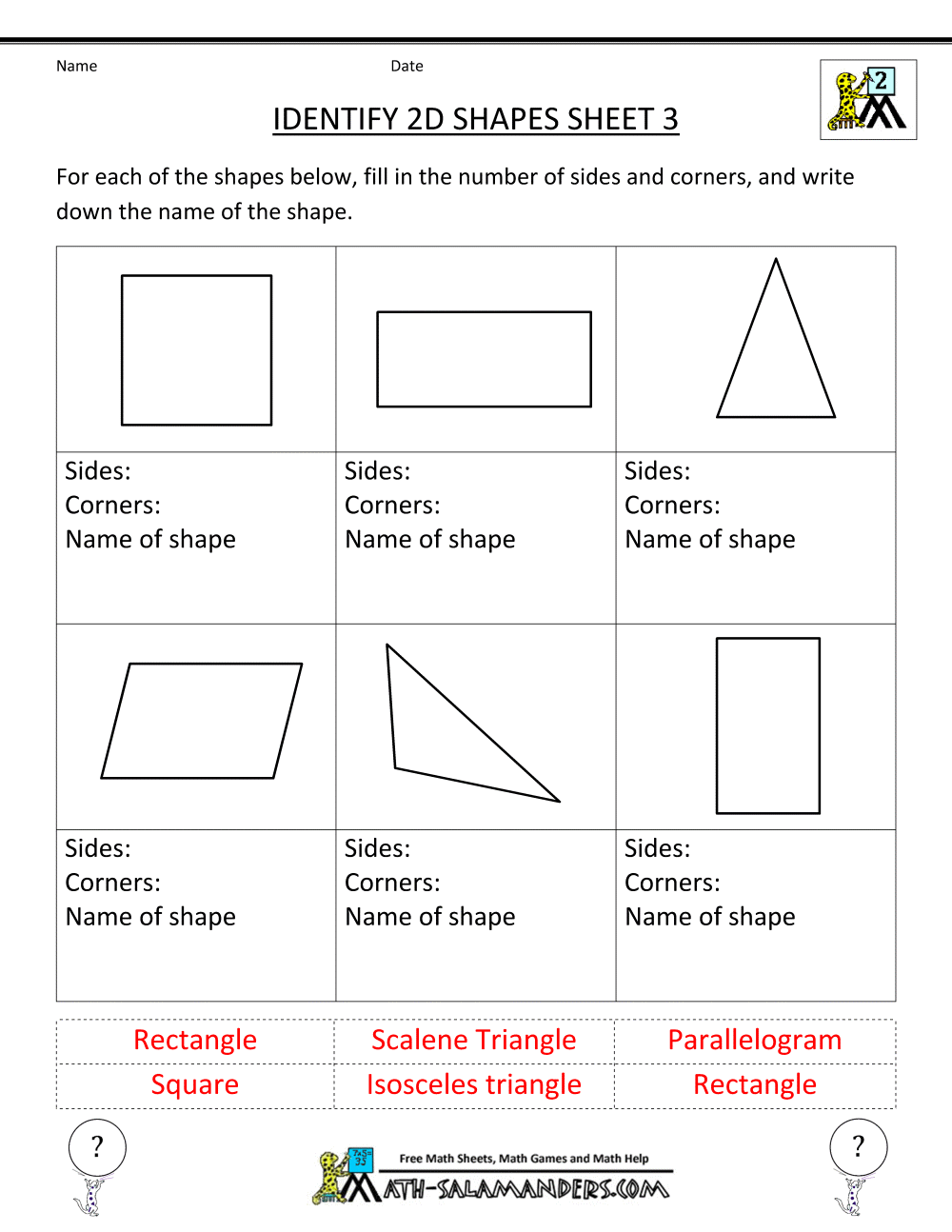 Second Grade Geometry 9 Comprehensive Parallel And Perpendicular Lines Worksheets The Teach Simple Blog