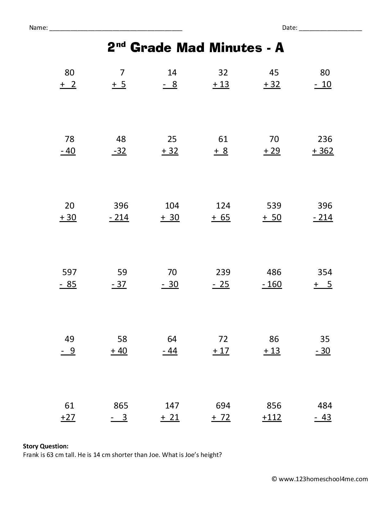 Second Grade Math Worksheets 123 Homeschool 4 Me Free Penguin Math Worksheets For Second Grade Second Grade Teaching Blog
