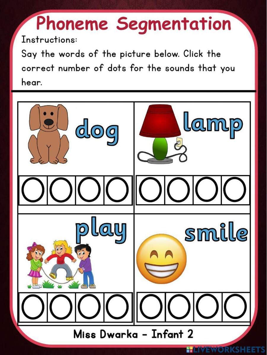 Segmentation Worksheet Worksheets Library Sun CVC Word Building Strips Free Printable
